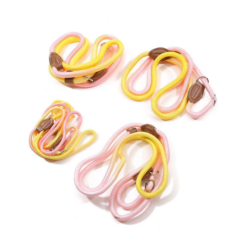 Dog Leashes Dog Slip Lead Dog Training Leash Strong Heavy Duty Braided No Pull Training Lead Leashes for Small Medium Large Dogs