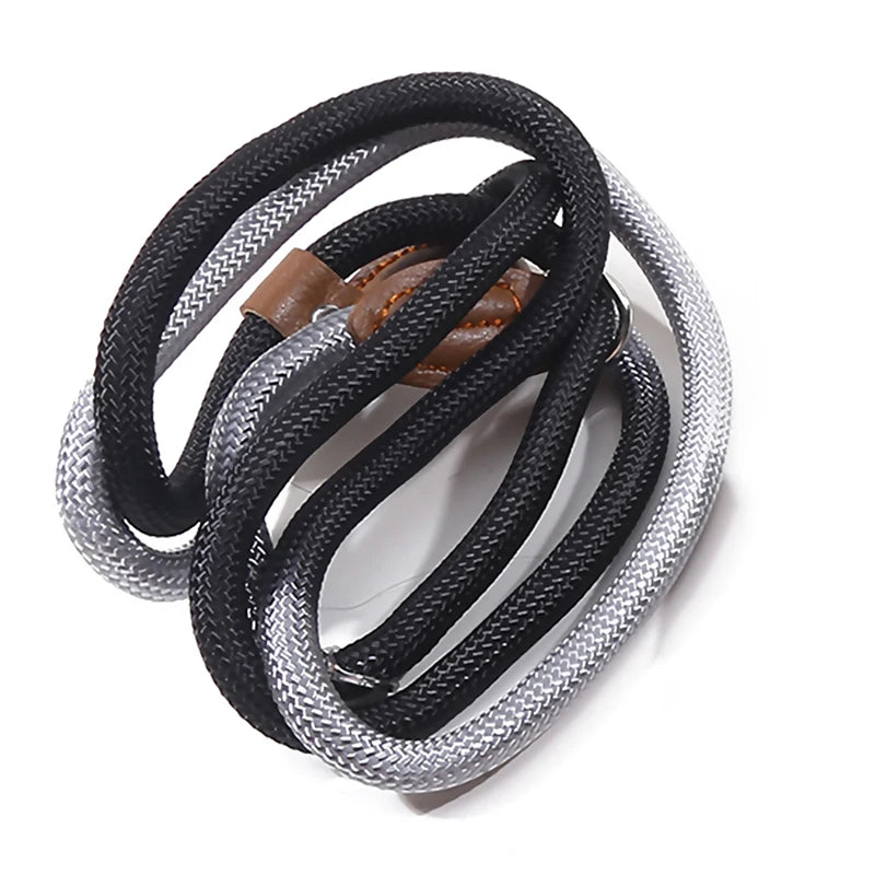 Dog Leashes Dog Slip Lead Dog Training Leash Strong Heavy Duty Braided No Pull Training Lead Leashes for Small Medium Large Dogs